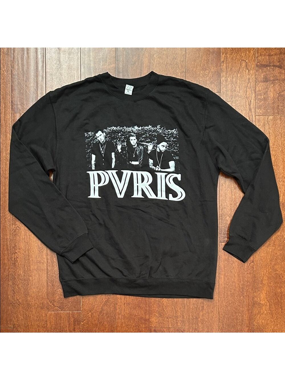 PVRIS Black Graphic Crewneck Band Sweatshirt, Size XL, NWOT